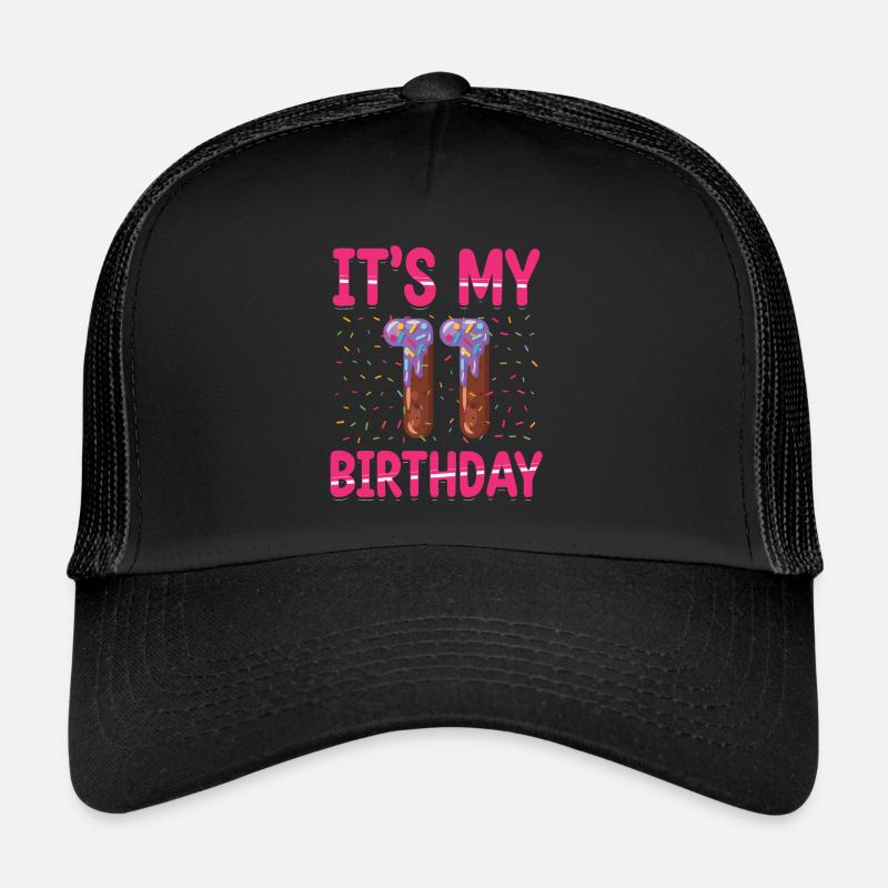 C’est mon 11e anniversaire | Saupoudrer des | à thème Casquette trucker 