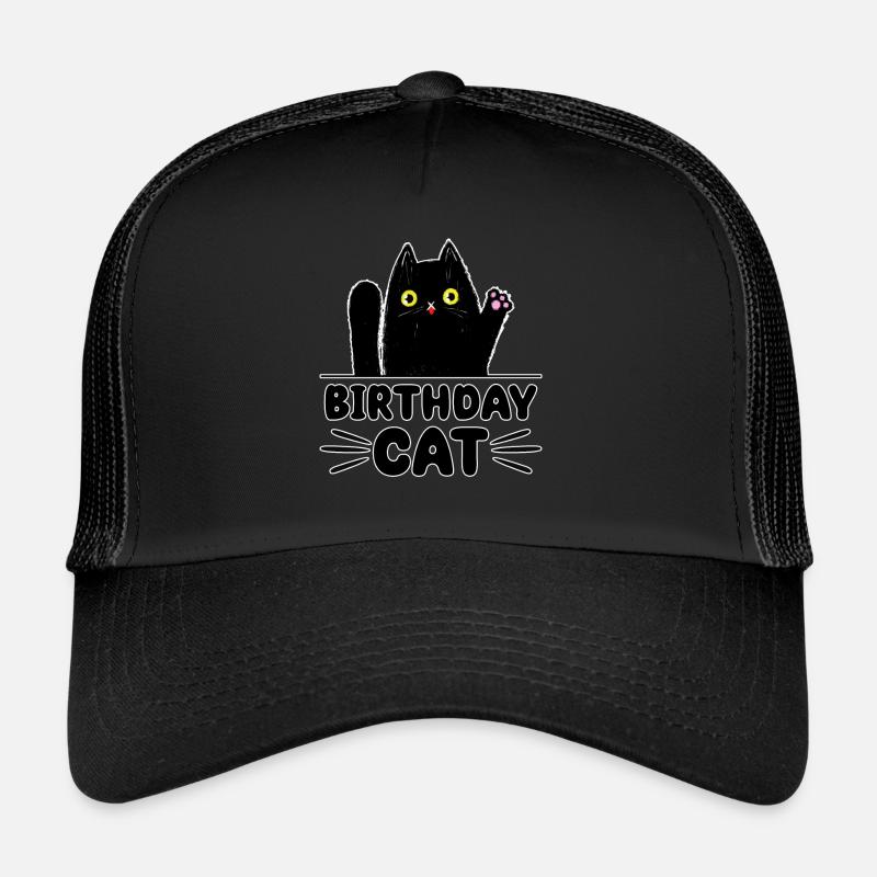 Birthday Cat Lover Funny Kitty Trucker Cap