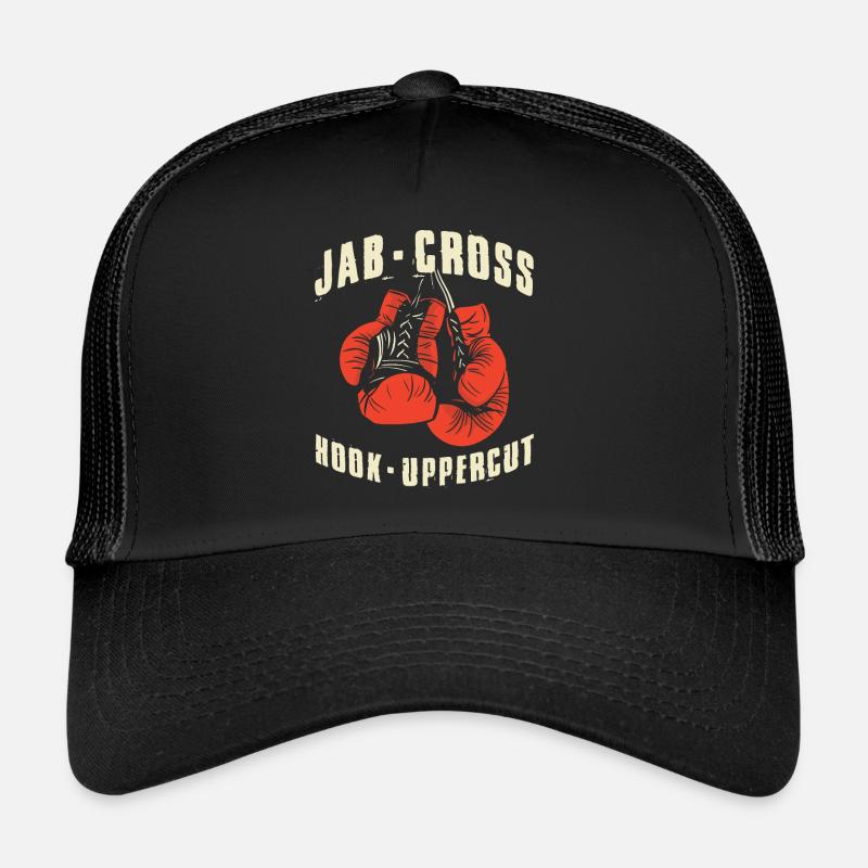 Jab Cross Hook Uppercut Kickboxen Geschenk Trucker Cap