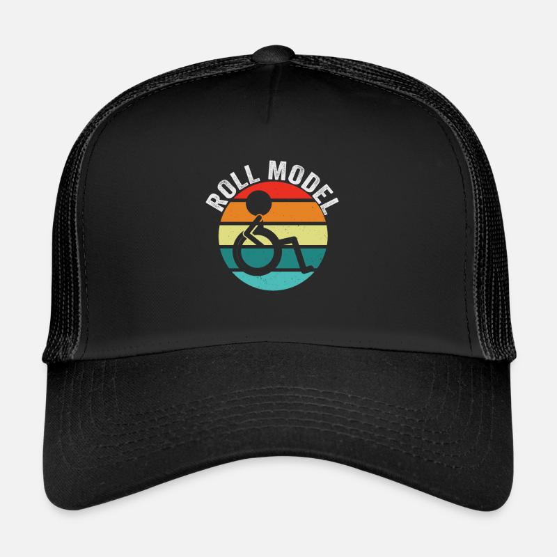 Roll Model Disability Awareness PWD Wheelchair Trucker Cap
