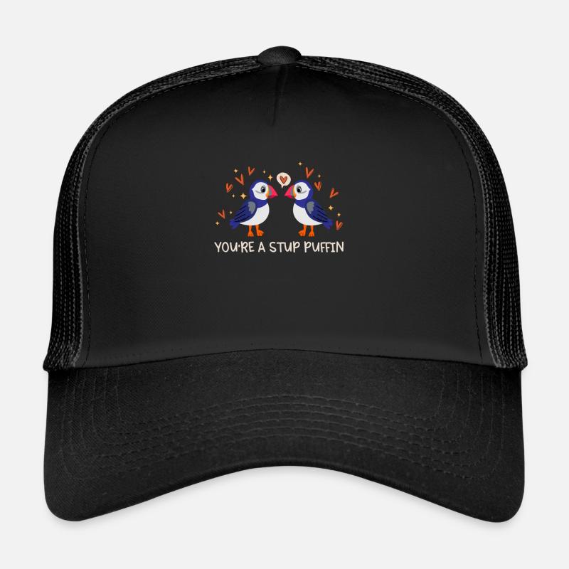 Stud Puffin Herzen Papageientaucher Liebe Seevogel Trucker Cap