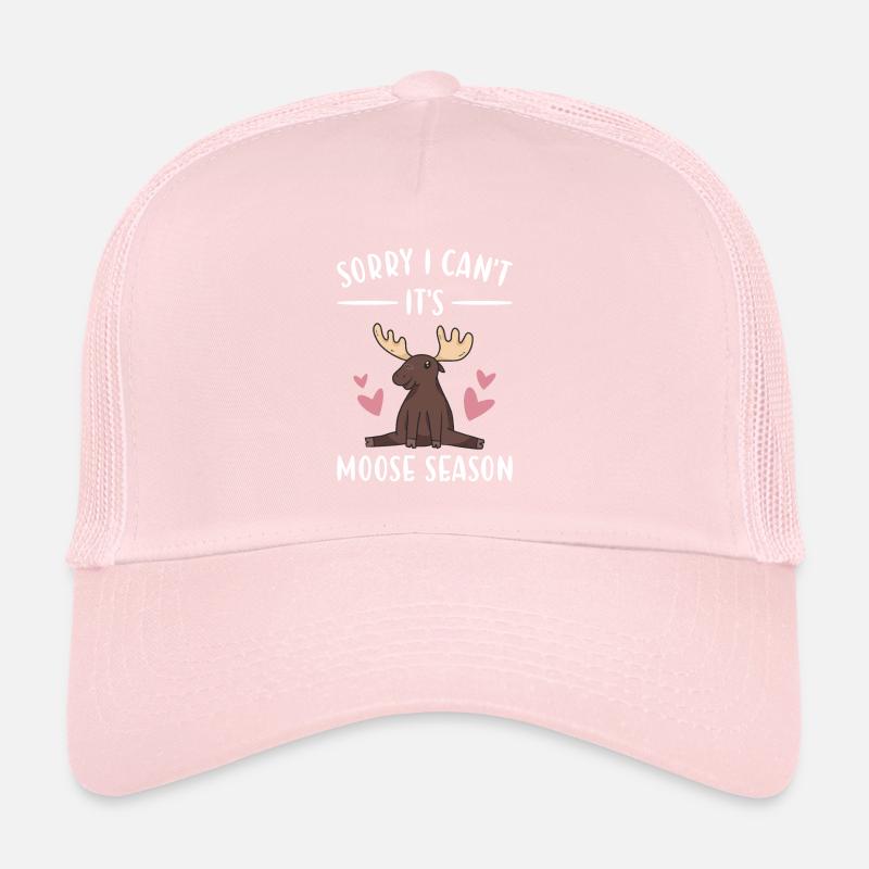 Elk Désolé, je ne peux pas, c'est la saison des orignaux Casquette trucker 