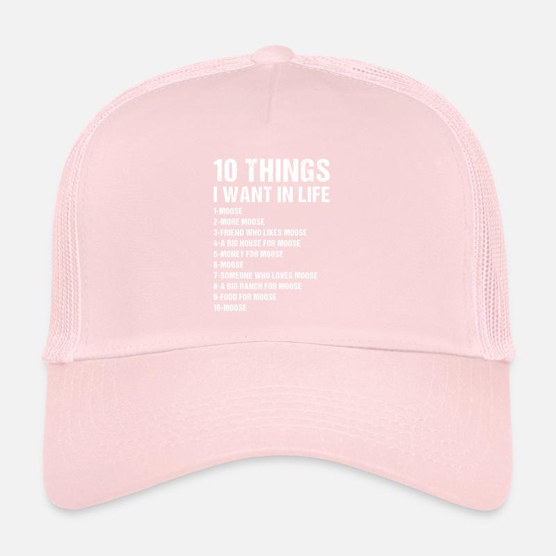 Elk 5 choses que je veux dans la vie Moose Casquette trucker 