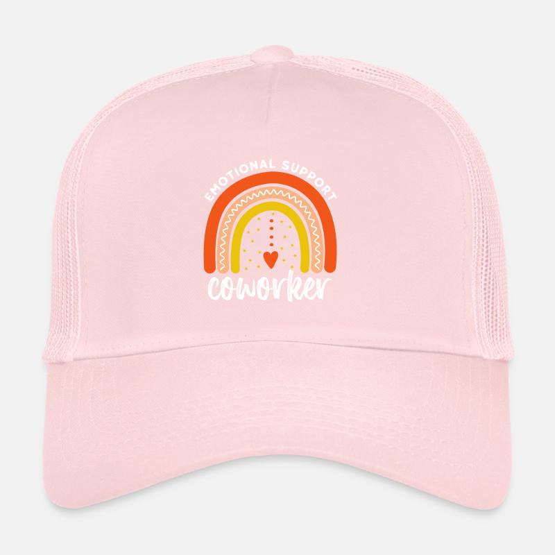 Emotional support coworker - Retro co worker gift Trucker Cap