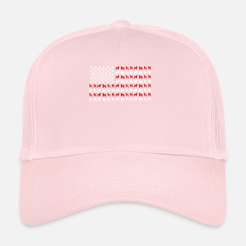 Poodle Owner, Poodle U.S. Flag Trucker Cap