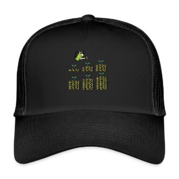 Cash Flow Investor Stock Market Shareholder Planting - Trucker Cap - black/black - Front