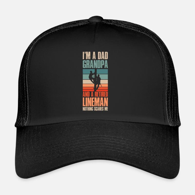 Lineman Grandpa Elective Gift Trucker Cap