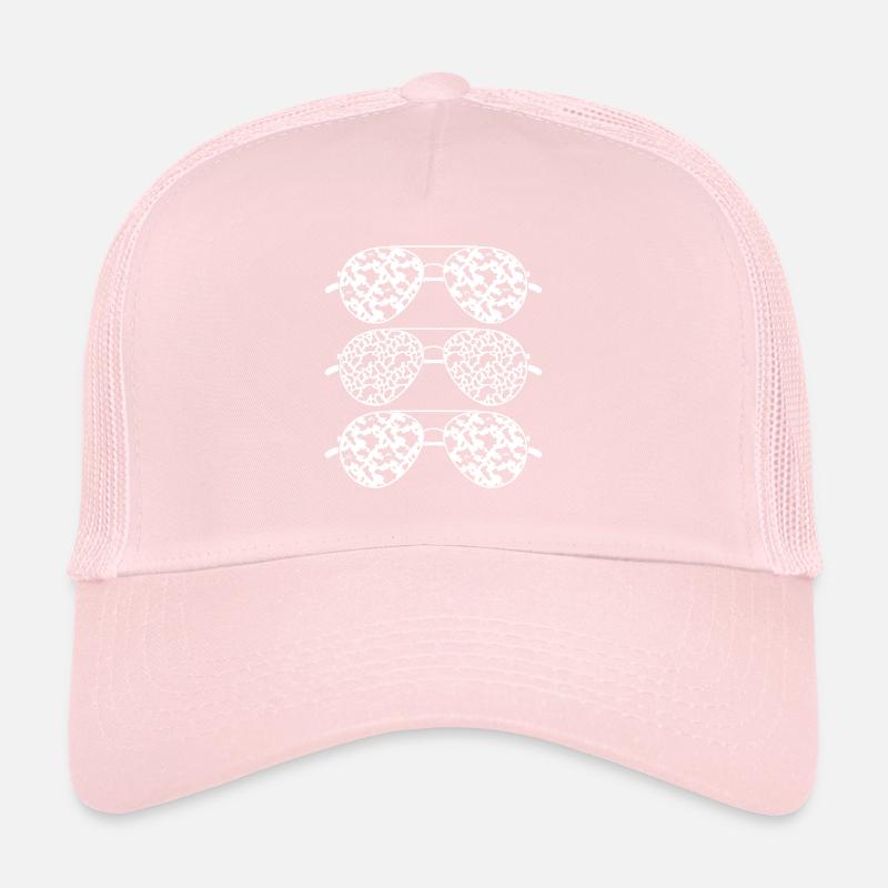 Cow Pattern Sunglasses Cow Stains Gift Cow Trucker Cap