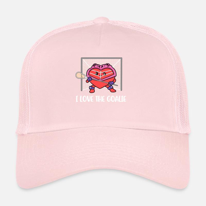 J’adore le cadeau de crosse de gardien de but Casquette trucker 