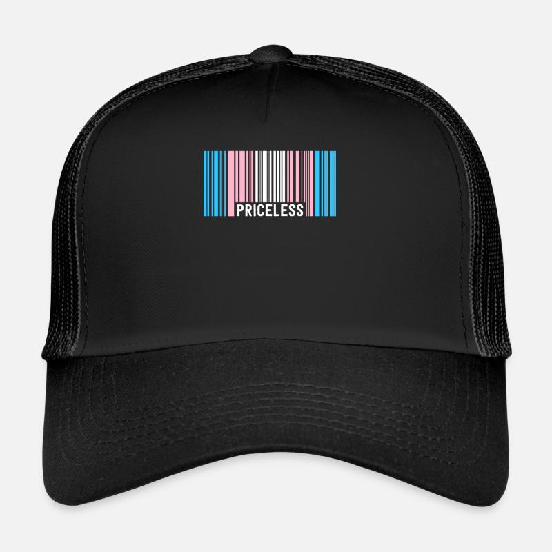 Inestimable Trans Pride Code-barres Transgenre subtil Casquette trucker 