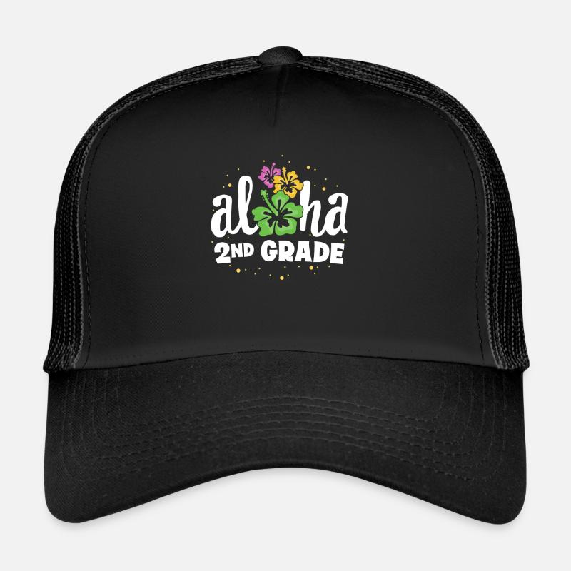 Aloha 2nd Grade Second Teacher First Day Back to Trucker Cap