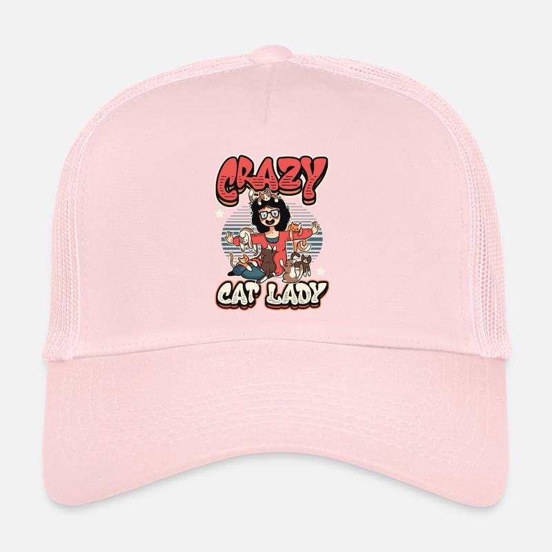 Dame chat folle Casquette trucker 