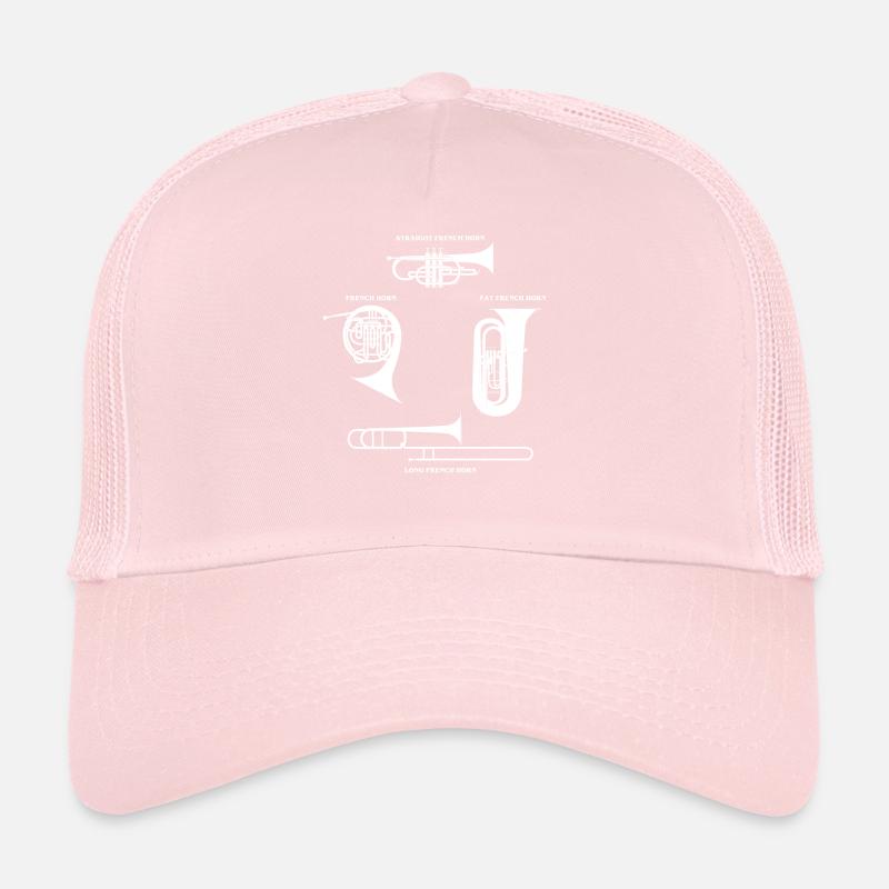 French Horn Player Trucker Cap
