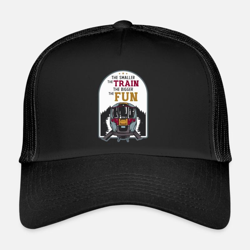 Plus le train est petit, plus le chemin de fer miniature est grand Casquette trucker 