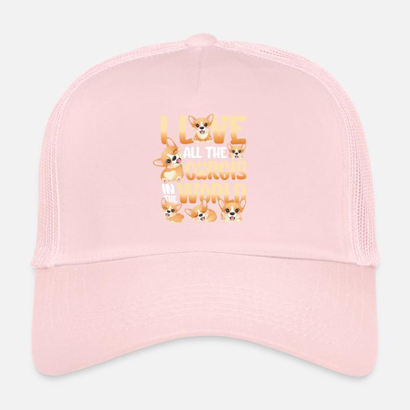Ich liebe alle Corgis der Welt Trucker Cap