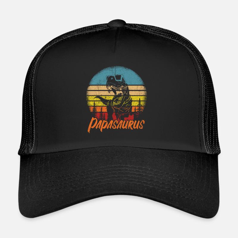 Papasaurus Dinosaurier Papa Saurus Vatertags Gesch Trucker Cap
