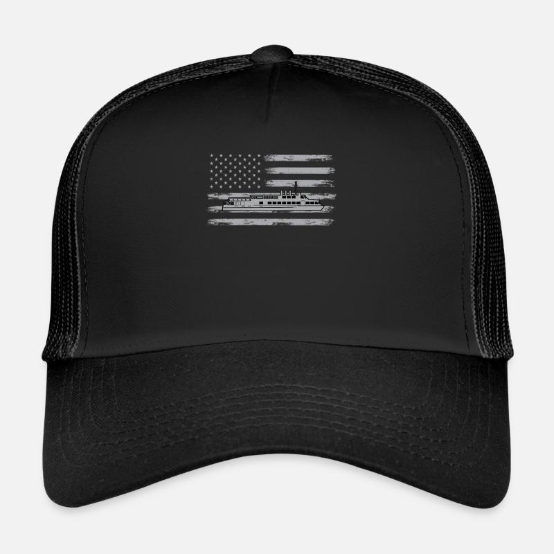 Fährschiff Retro Fähre Trucker Cap