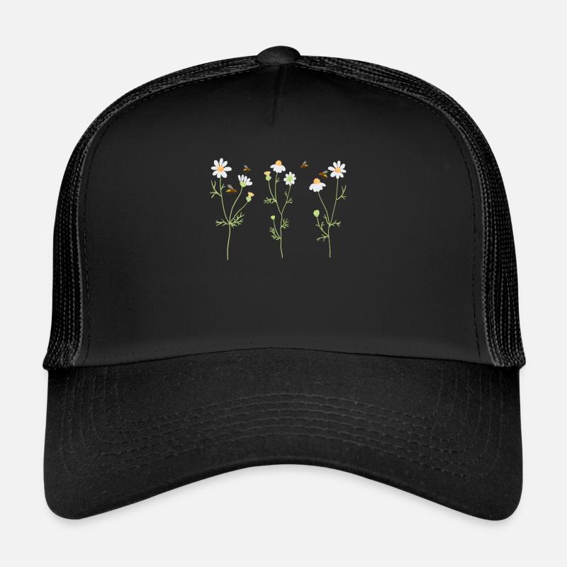 Marguerites Daisy Summer Daisies Jardin de fleurs Casquette trucker 