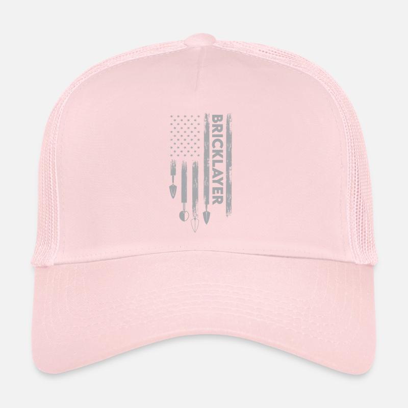 Maçon Usa Drapeau Brique Maçonnerie Casquette trucker 