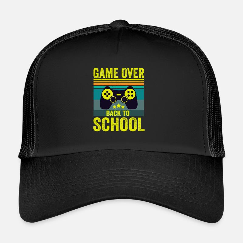 Zocker Game Over Back To School Gamer Trucker Cap