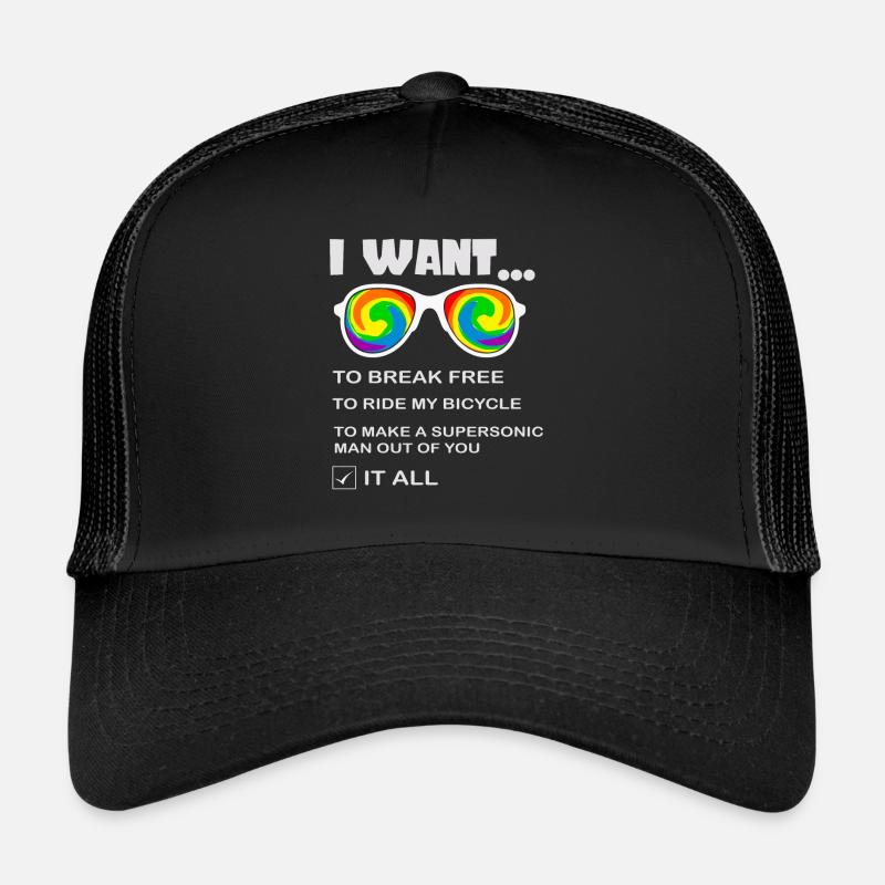 Je veux me libérer pour faire du vélo Casquette trucker 