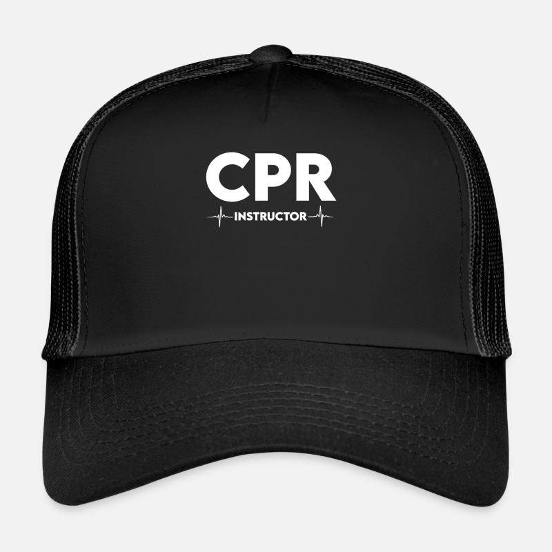 Battement de cœur de l’instructeur Hlw Casquette trucker 