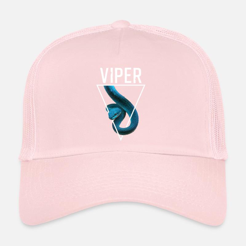 Vipère à lèvres blanches Trimeresurus Insularis Casquette trucker 