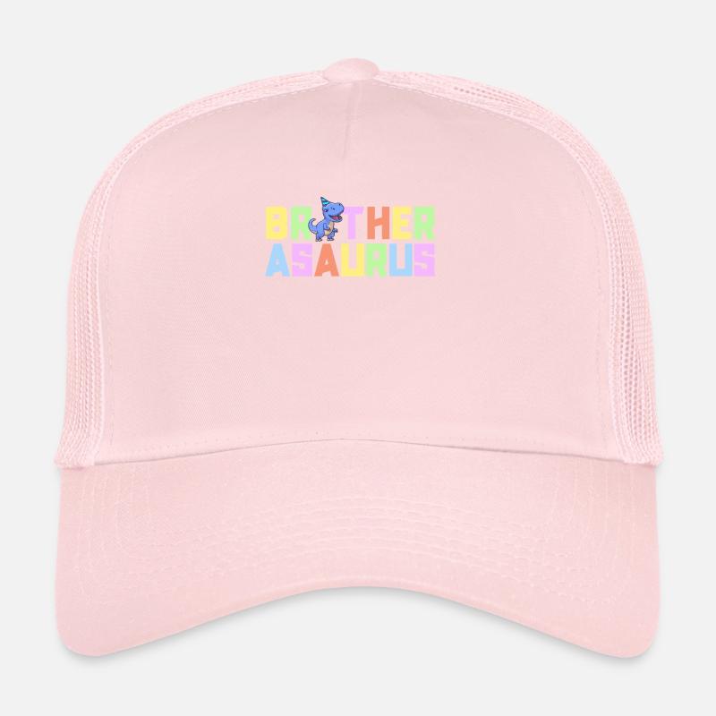 Brother Asaurus Dinosaur Birthday Party TRex Trucker Cap