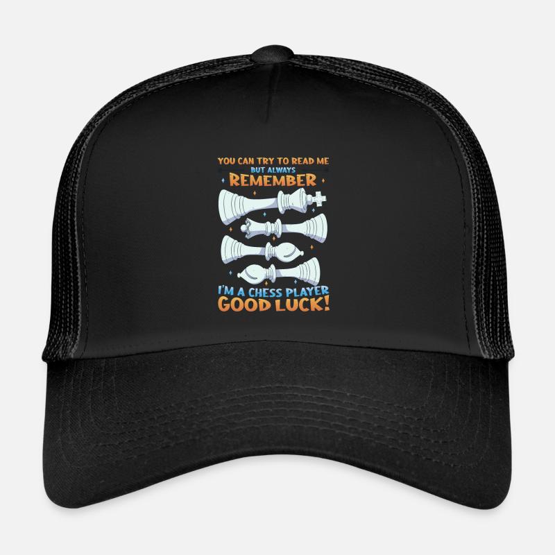 Versuche mich zu lesen, Schachspieler Trucker Cap