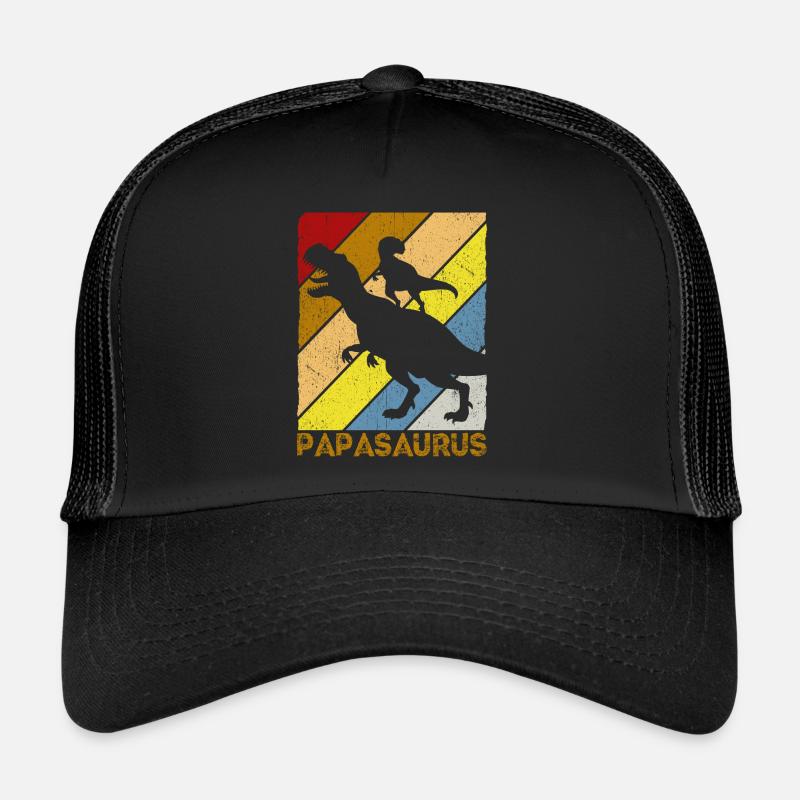 Papasaurus Dinosaurier Papa Saurus Vatertags Gesch Trucker Cap