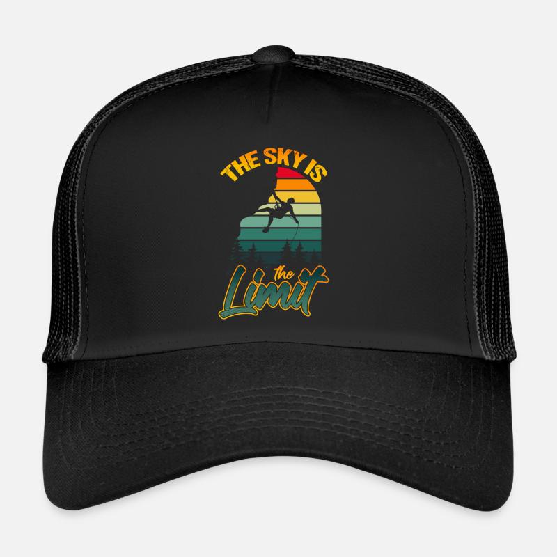 Escalade rétro Le ciel est la limite drôle Casquette trucker 