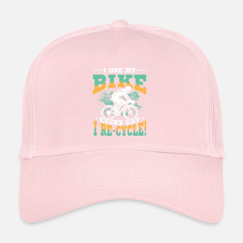J’utilise mon vélo tous les jours où je fais du vélo, du vélo. Casquette trucker 