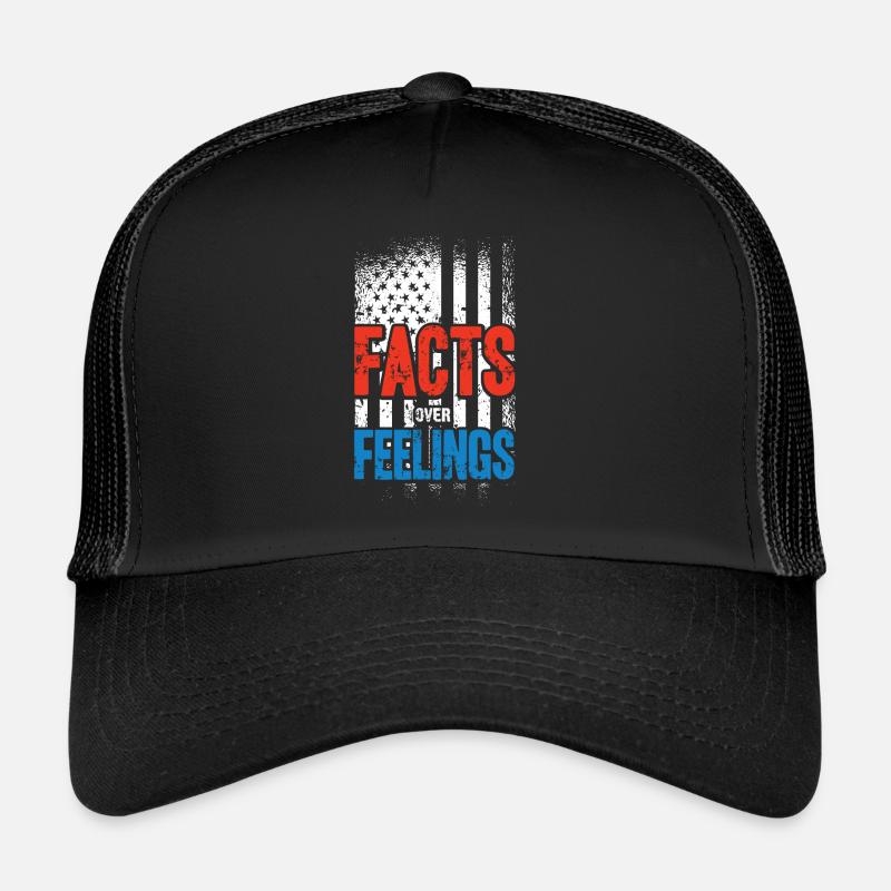 U.S. flag, facts about feelings Trucker Cap