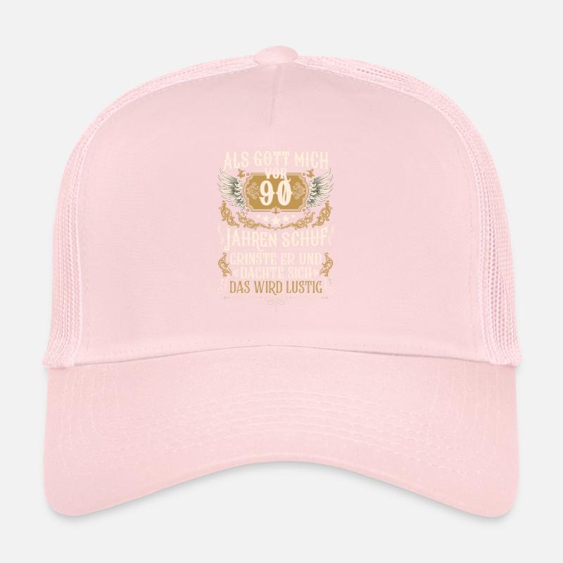 Als Gott mich vor 90 Jahren schuf 90. Geburtstag Trucker Cap