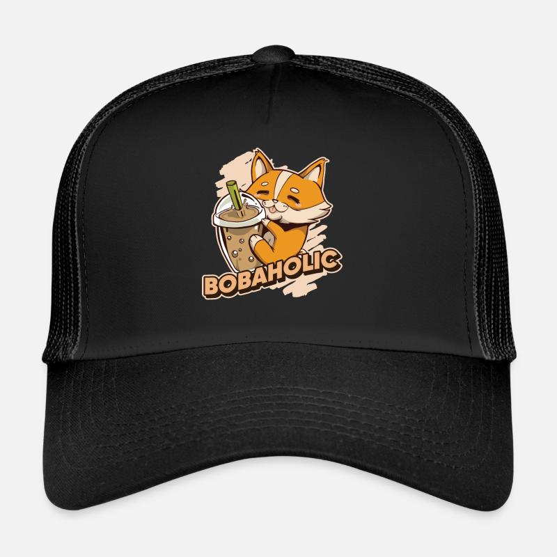 Bobaholic Boba Cadeau Casquette trucker 