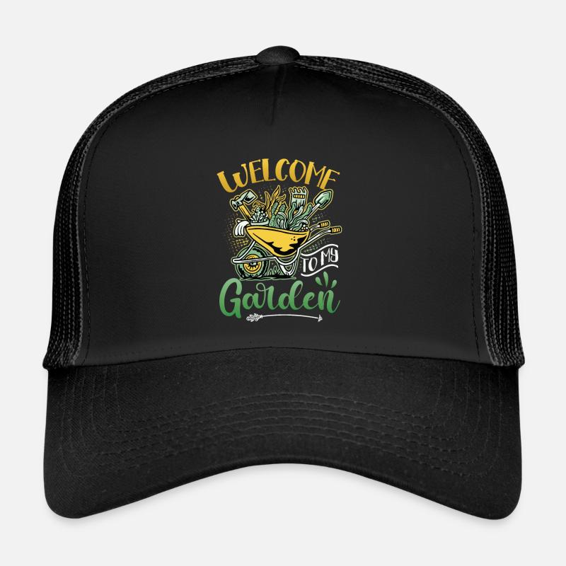 Bienvenue dans mon jardin - Jardinage Casquette trucker 