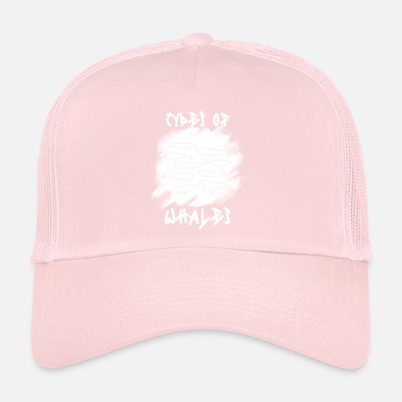 Types de baleines Whale Lovers Whales Espèces de baleines Casquette trucker 
