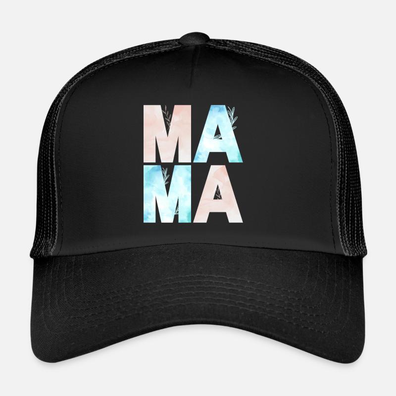 MAMAN Pastel rose bleu Casquette trucker 