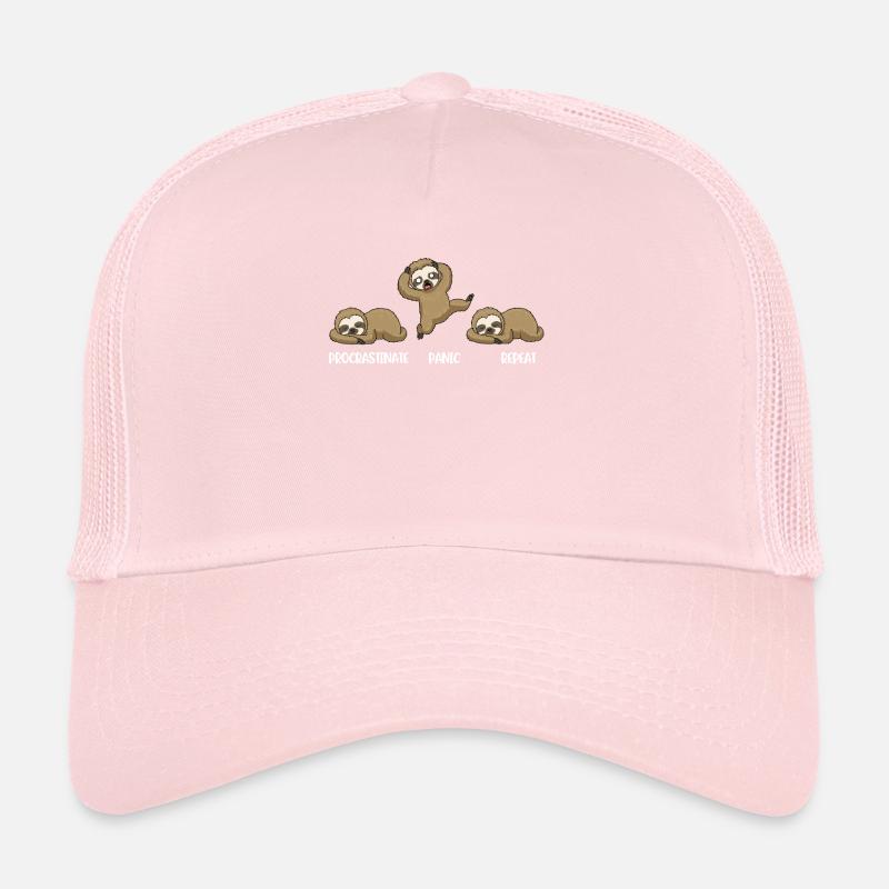 Procrastinate Panic Procrastination Gift Trucker Cap