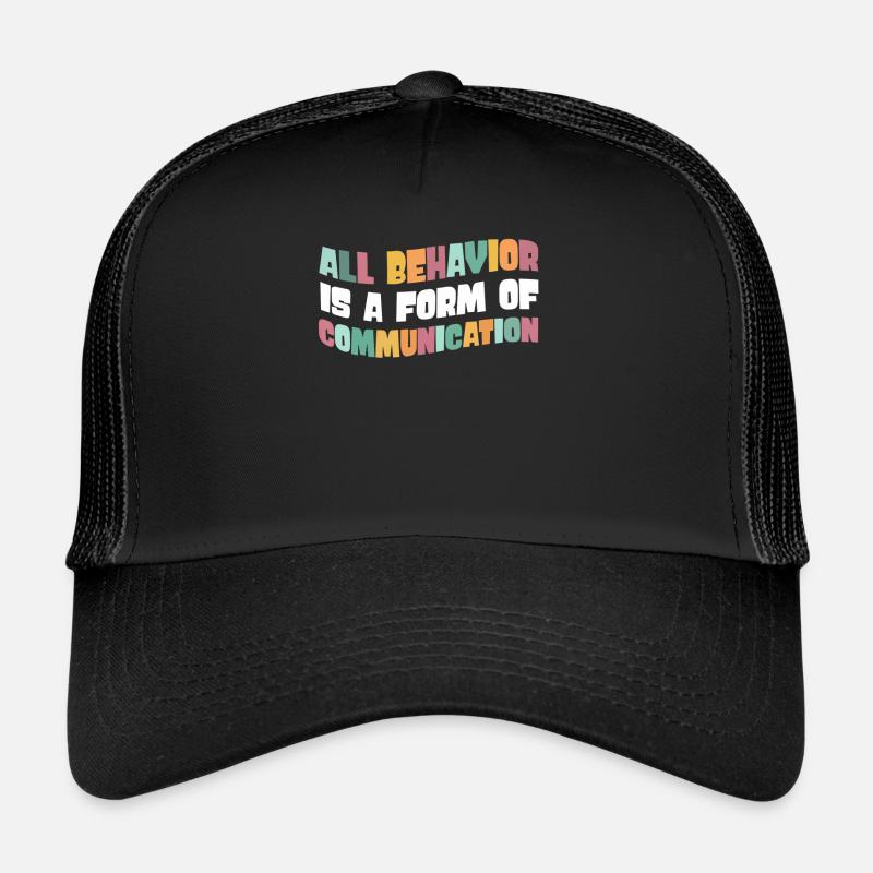 Tout comportement est une forme de communication Casquette trucker 