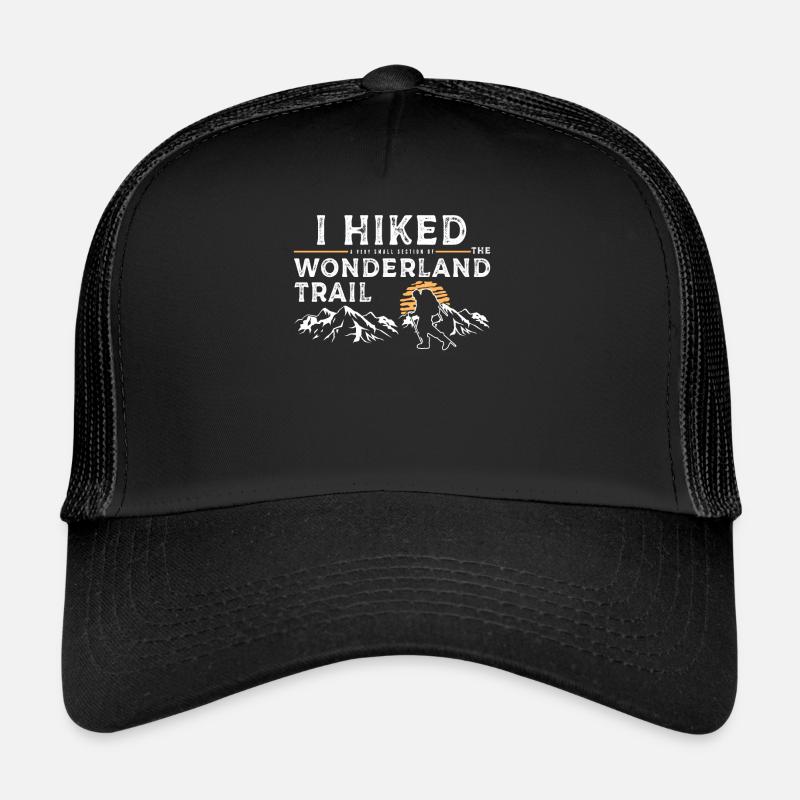 Wanderte - Wunderland Trail - Trucker Cap - Schwarz/Schwarz