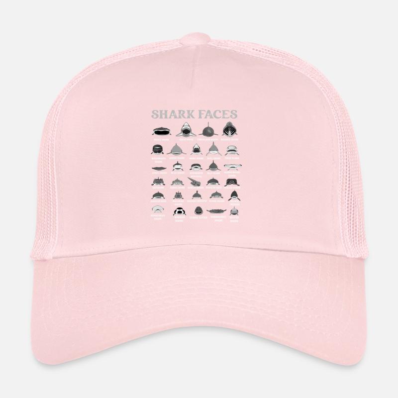 Types Of Shark Faces. Shark Face Identification Trucker Cap