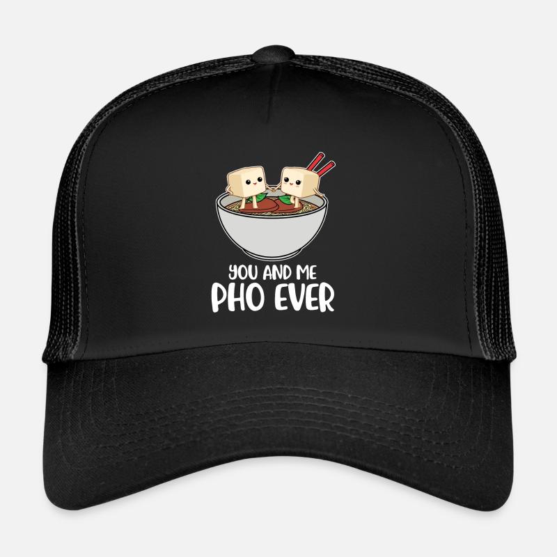 Pho Ever Pho Geschenk - Trucker Cap - Schwarz/Schwarz