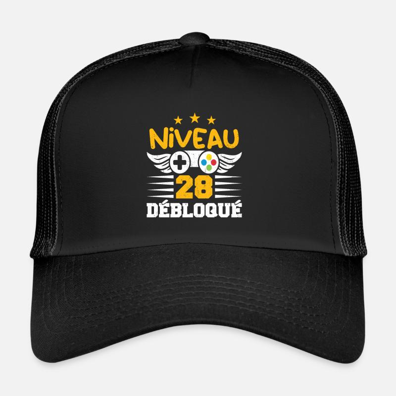 Niveau 28 Débloqué, cadeau de joueur Casquette trucker 