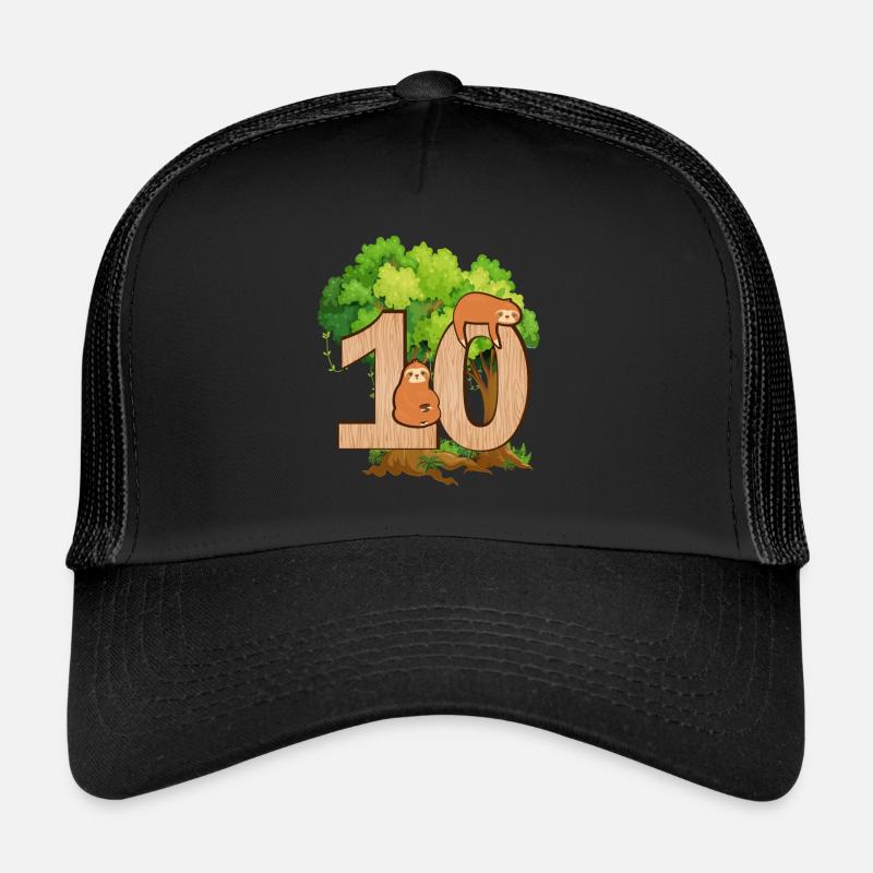 10th birthday | Sloth birthday | Sloth Trucker Cap