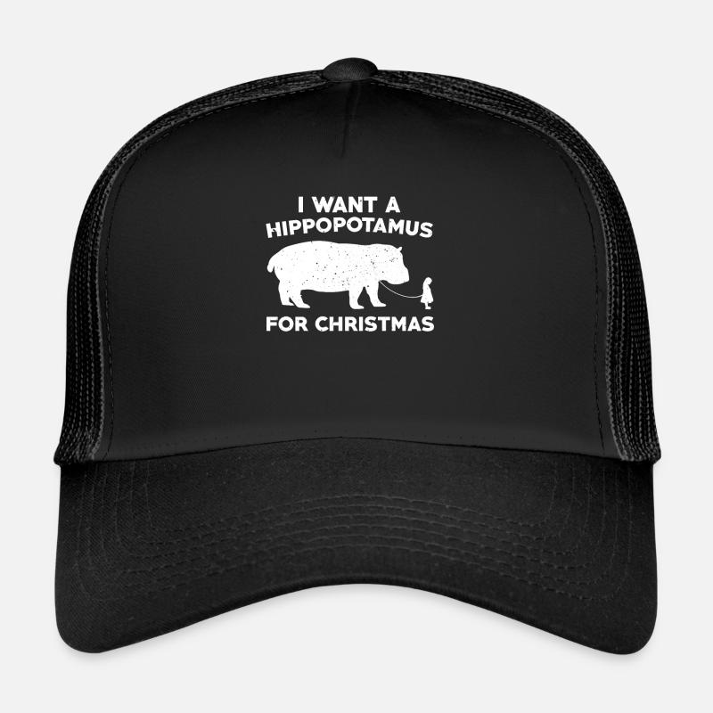 Ich Möchte Ein Nilpferd Zu Weihnachten Trucker Cap