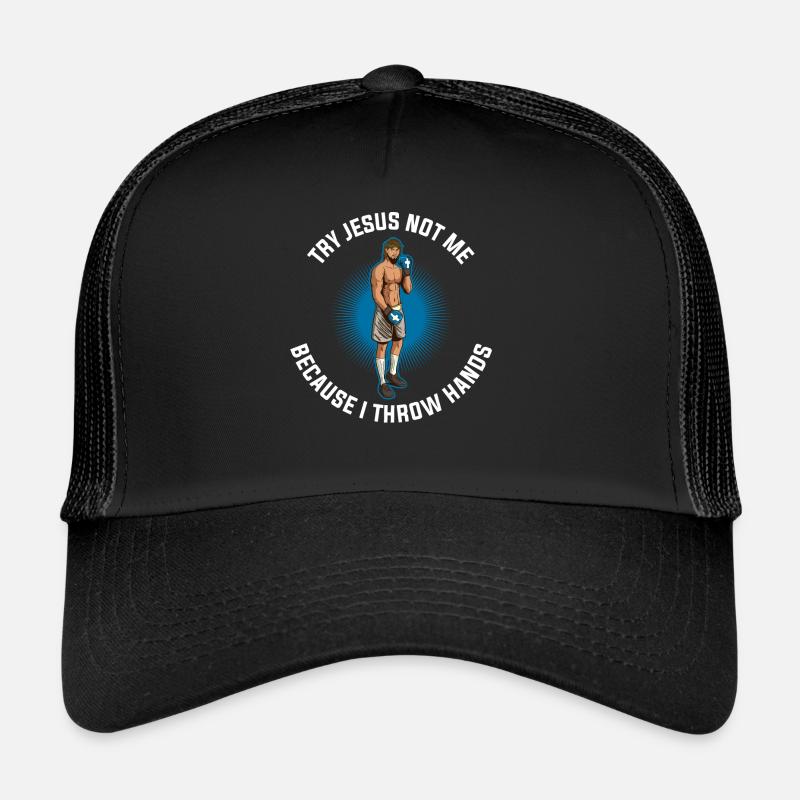 Try Jesus Not Me Jesus Gift Trucker Cap