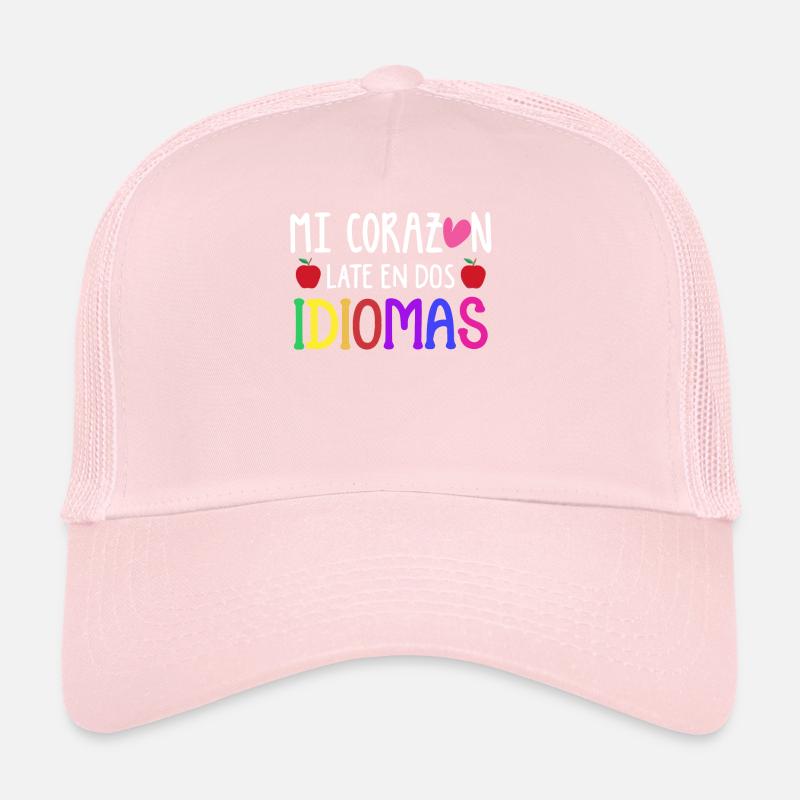 Myheart bat en 2 langues, bilingue Casquette trucker 