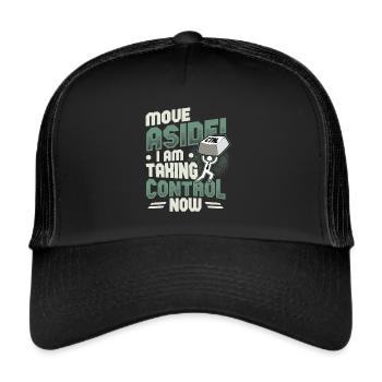 IT Support Computer Nerd Programmer Pun - Trucker Cap - black/black - Front