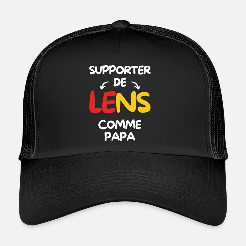 Supporter de Lens comme papa Casquette trucker 